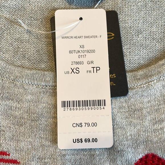 bebe Mirror Heart Sweater - Picture 8 of 8